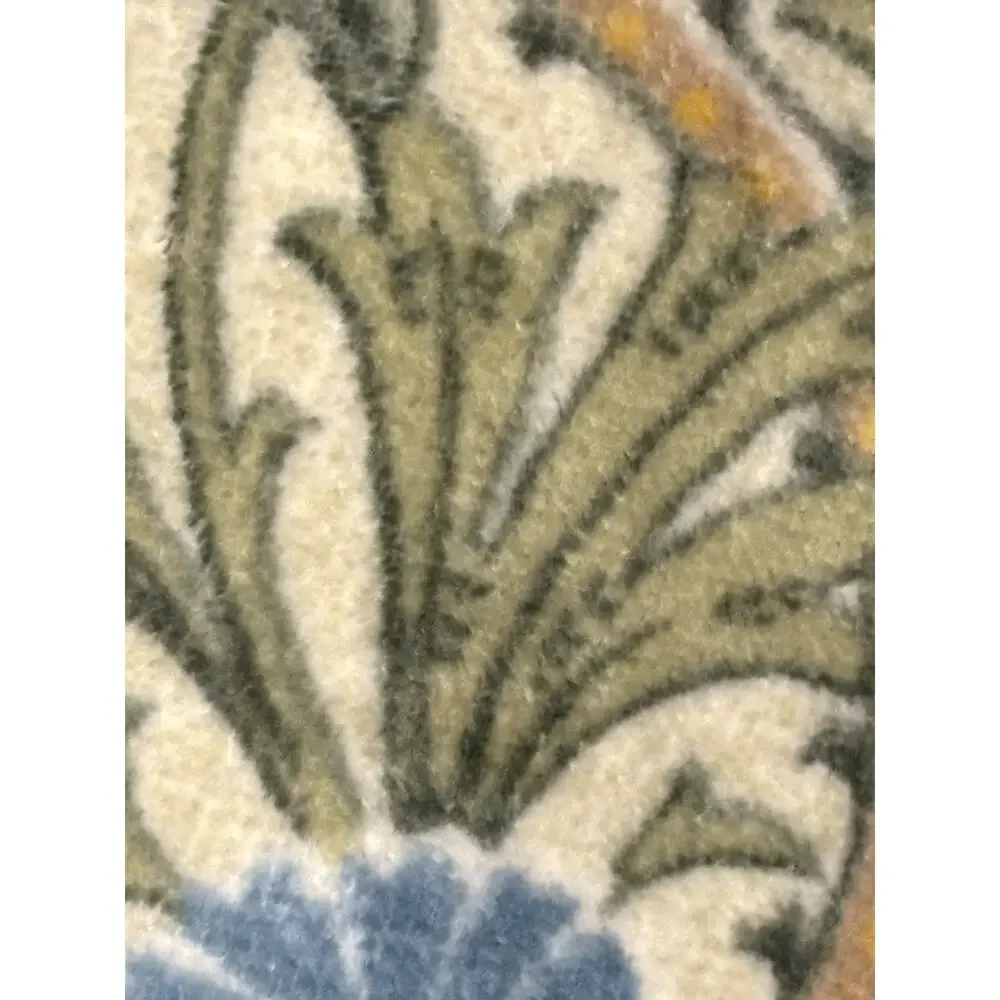 William Morris Co Bath Towel Woodland Weeds Coral Grn 1 Pc Velour NWT